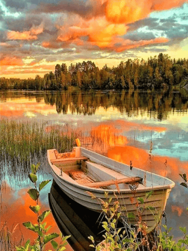 Lake and Boat View