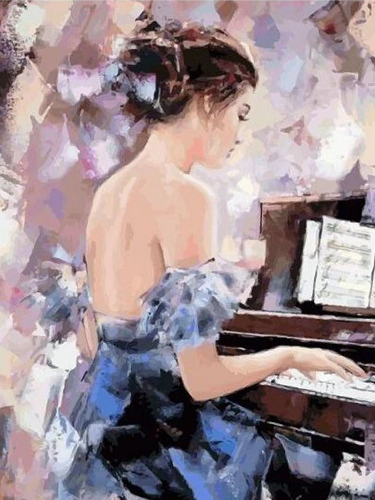 GIRL PLAYING THE PIANO