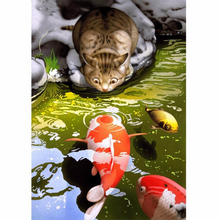 Load image into Gallery viewer, Cat and Fish