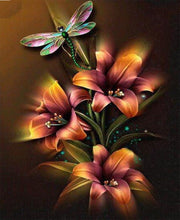 Load image into Gallery viewer, LILY FLOWER &amp; DRAGONFLY