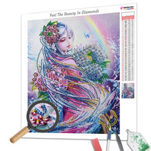 Load image into Gallery viewer, Special Shaped Diamond Painting - Lady and Rainbow