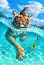 Load image into Gallery viewer, Cat In The Water