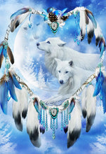 Load image into Gallery viewer, White Wolf Dreamcatcher